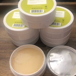 Case of 6 Brandless Salt and Sugar Exfoliating Body Scrub Lemon Verbena 8oz